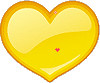 Gif animé coeur jaune